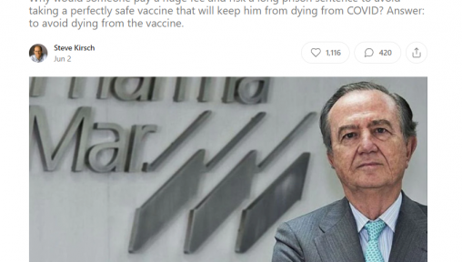 CEO of large Spanish pharma company bought a fake vaccine card